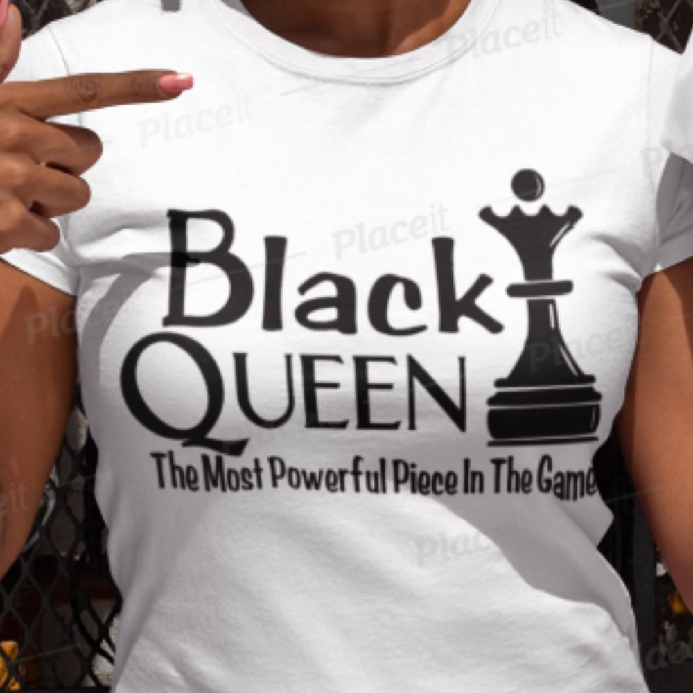 Black Queen Most Powerful Piece In the Game tee